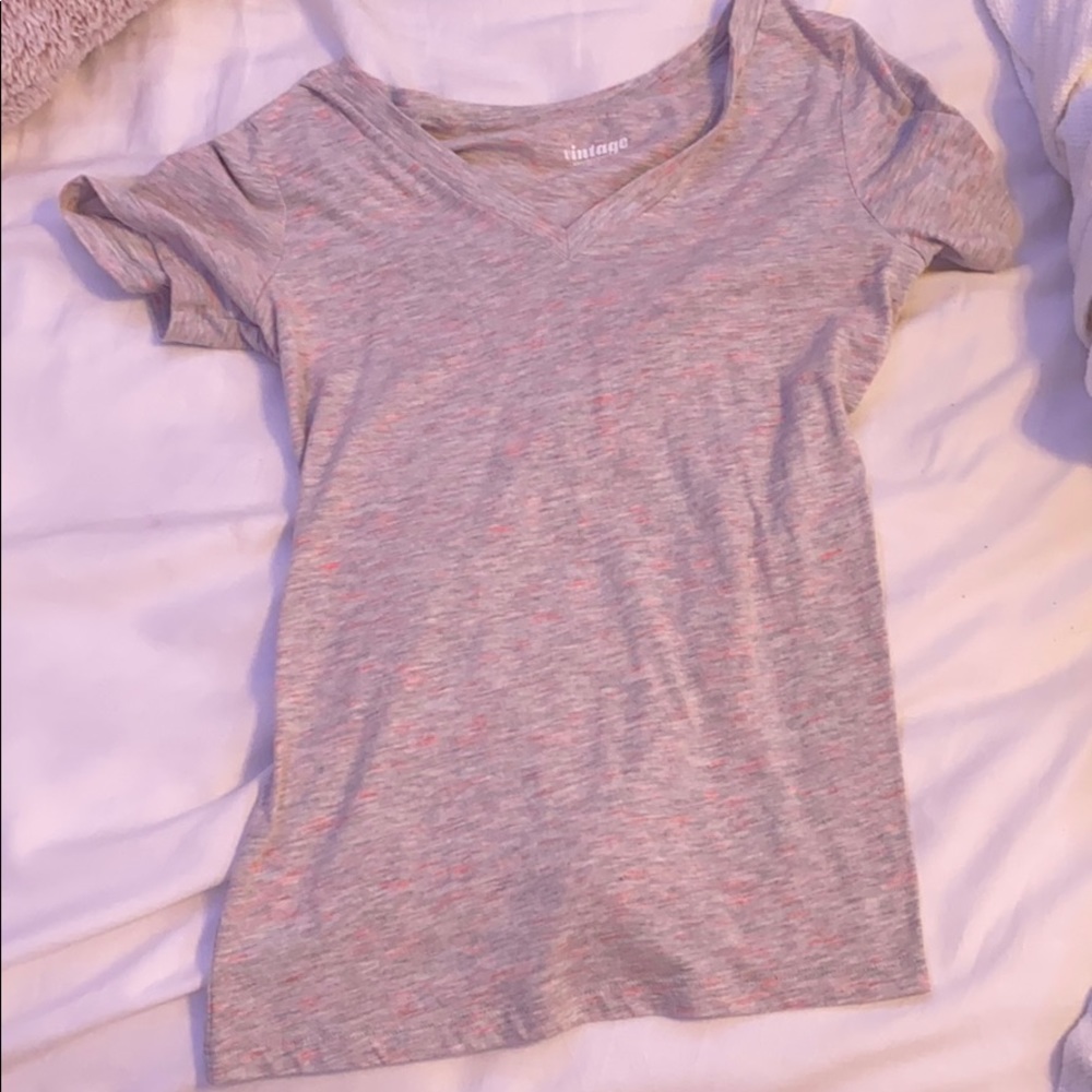 Pink and Grey Tee